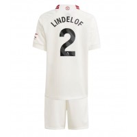 Manchester United Victor Lindelof #2 Tredjedraktsett Barn 2023-24 Kortermet (+ Korte bukser)
